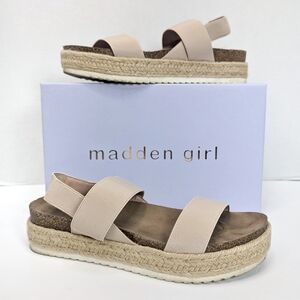 MADDEN GIRL Cybell Platform Espadrille Sandals Sz 10
